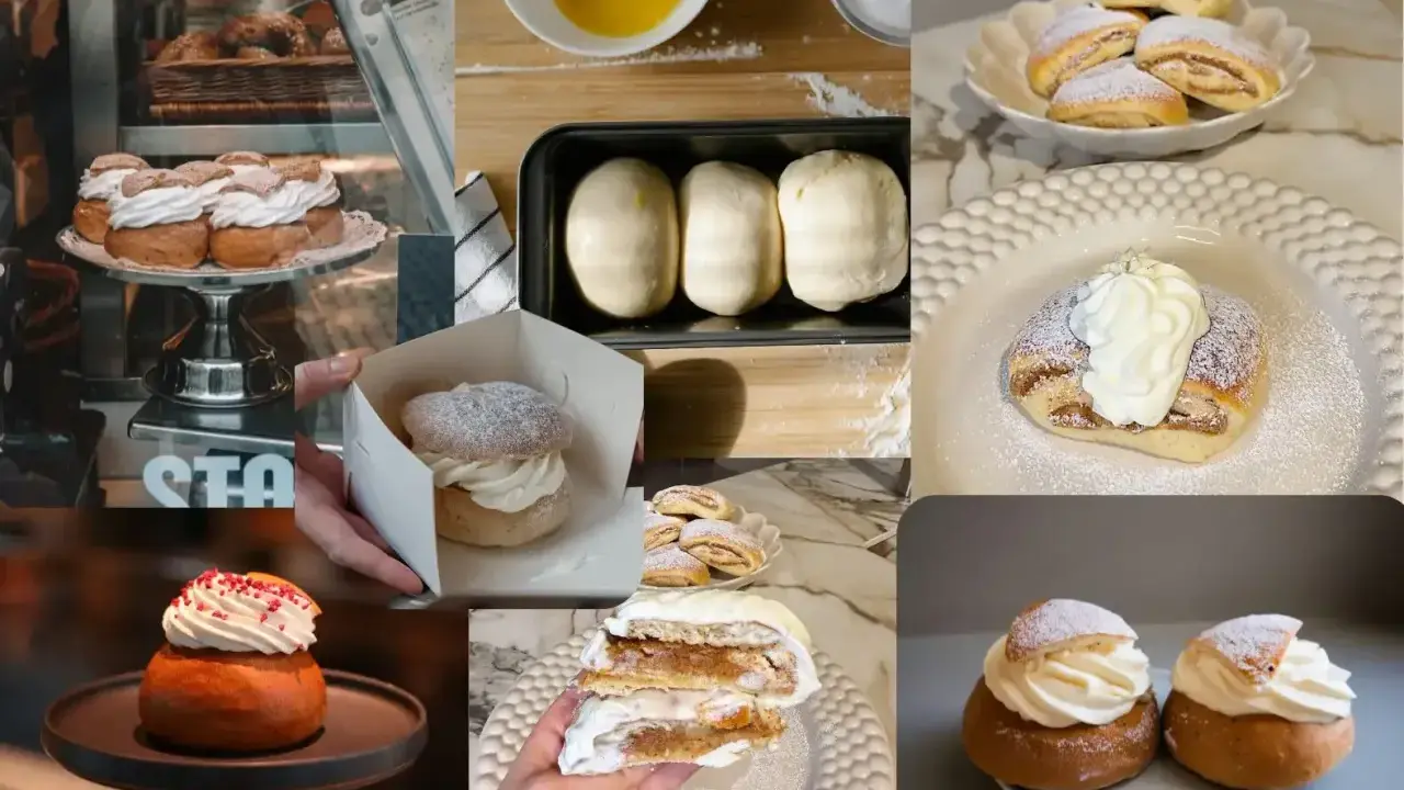 En härlig samling av nyttiga semlor, från deg till färdig bakelse. Perfekt för fika!